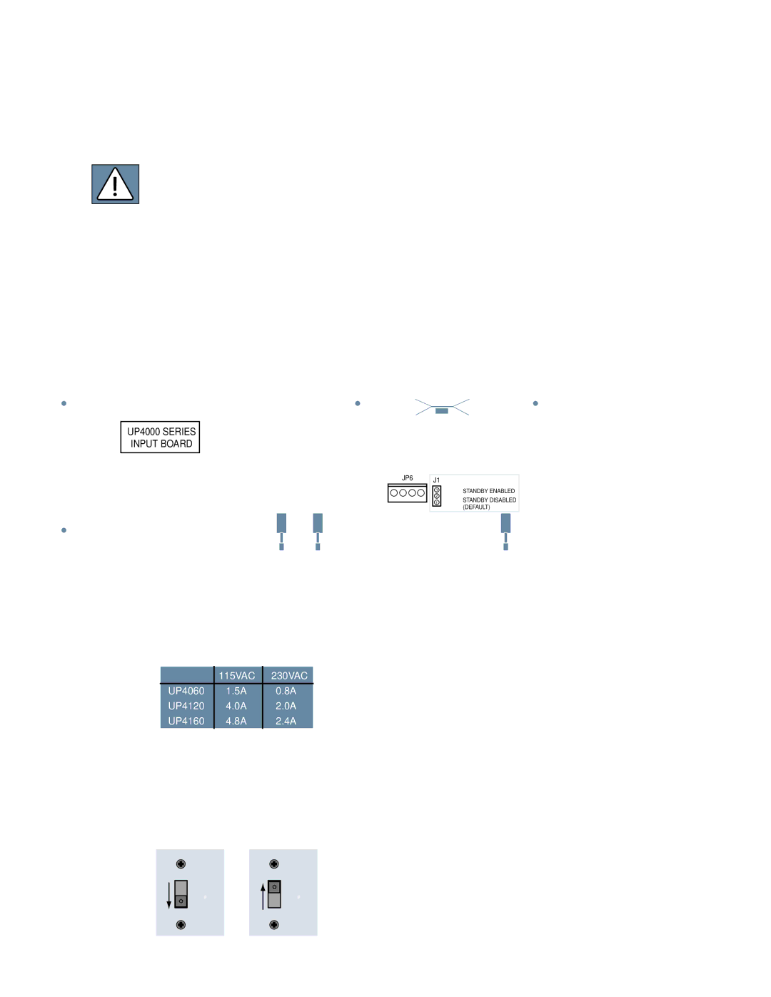 Mackie UP4061, UP4161, UP4121 Internal Settings Thermal Considerations, AC Power Considerations, Voltage Conversion 