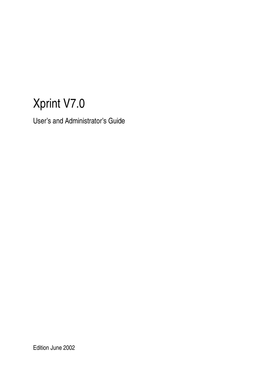 Mackie V7.0 manual Xprint, Edition June 