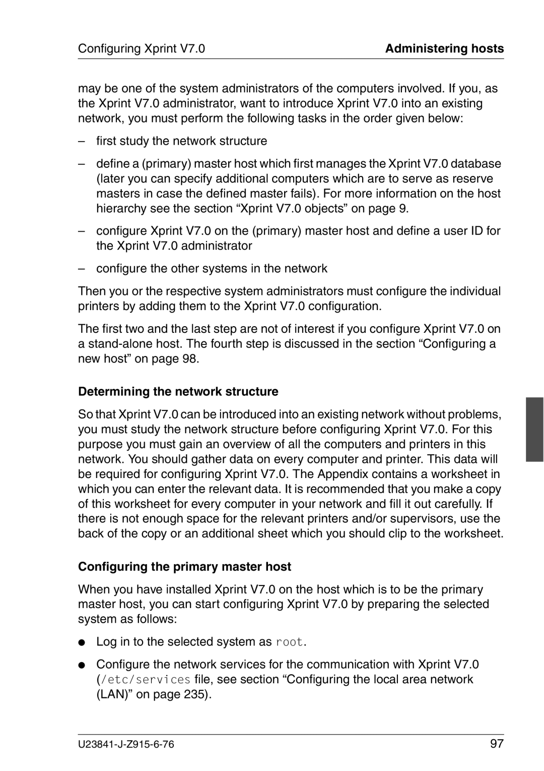 Mackie V7.0 First study the network structure, Determining the network structure, Configuring the primary master host 