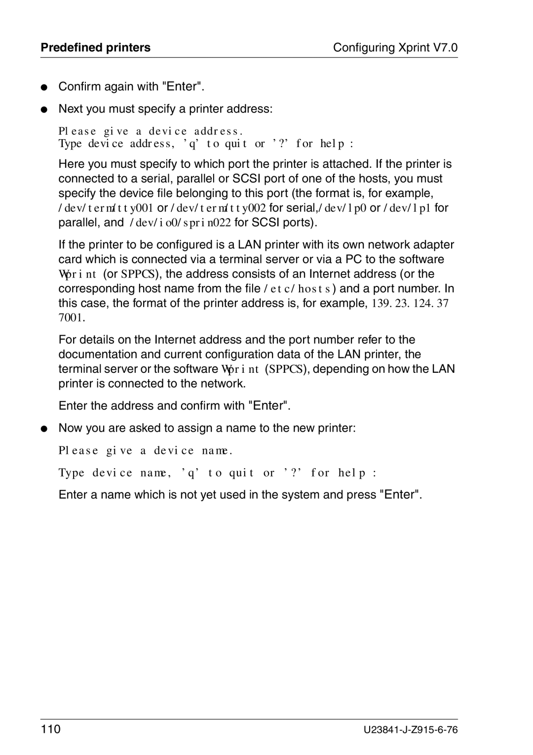 Mackie V7.0 manual Type device address, ’q’ to quit or ’?’ for help 