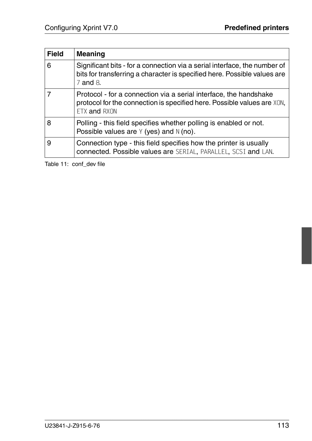 Mackie V7.0 manual Configuring Xprint, 113 