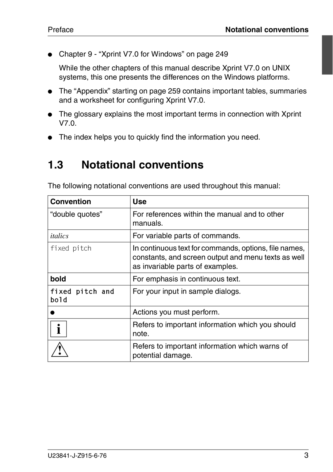 Mackie V7.0 manual Notational conventions, Convention Use, Bold 