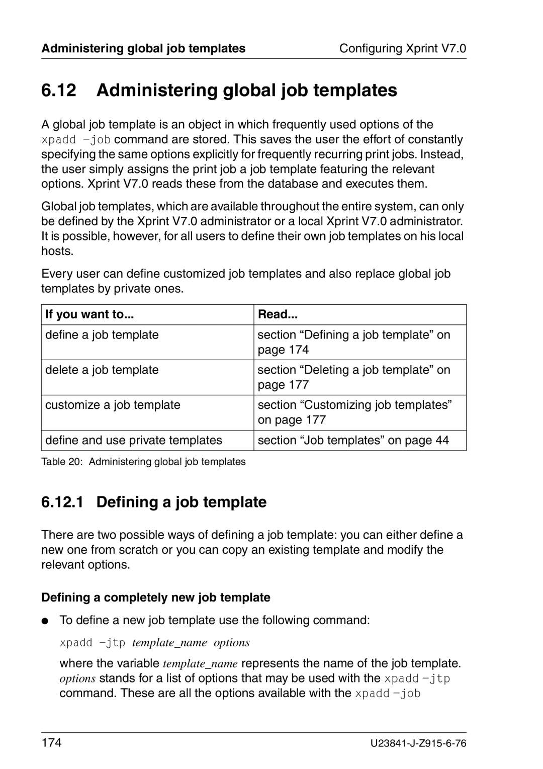 Mackie V7.0 manual Administering global job templates, Defining a job template, Defining a completely new job template 