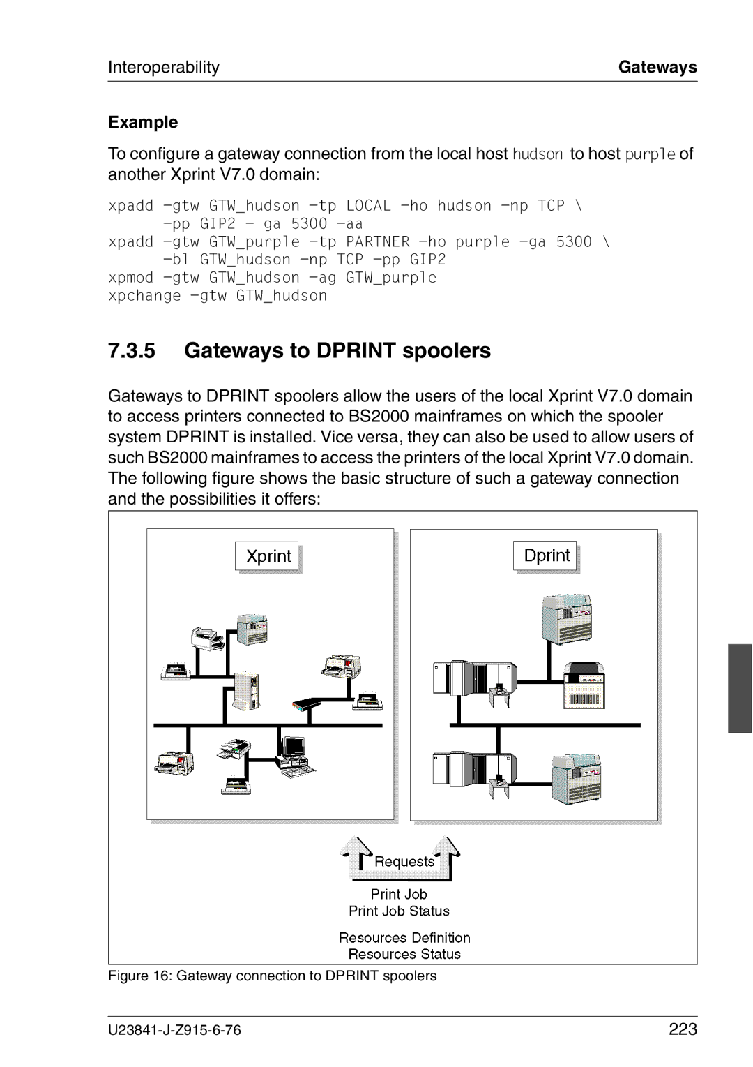 Mackie V7.0 manual Gateways to Dprint spoolers, 223 