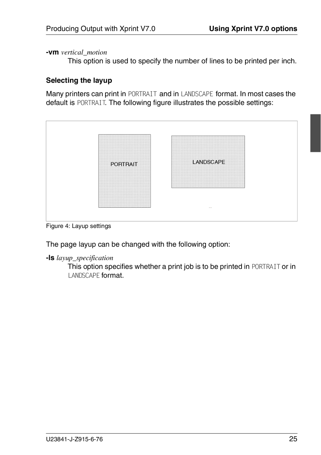 Mackie V7.0 manual Selecting the layup, Layup can be changed with the following option 