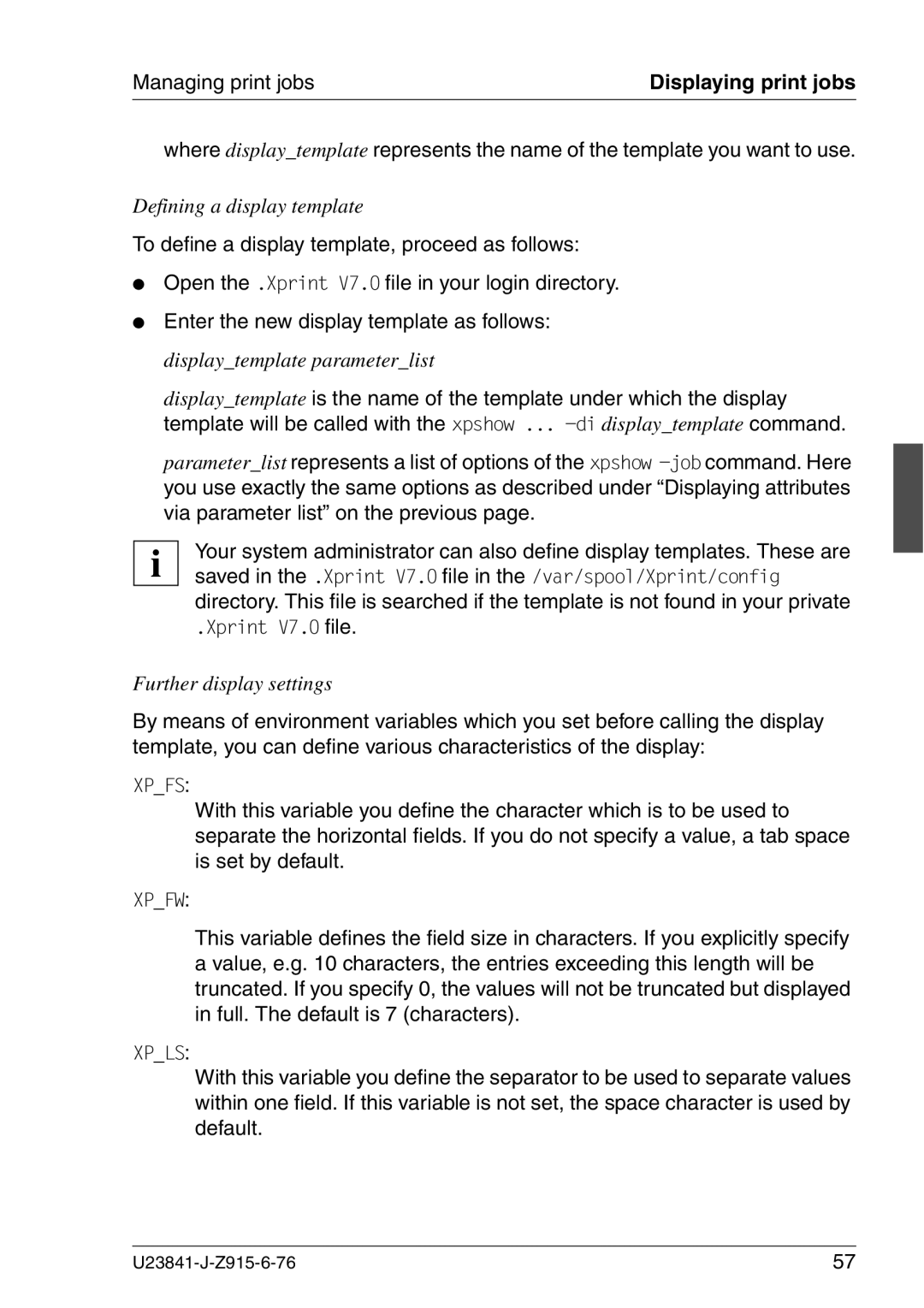 Mackie V7.0 manual Defining a display template 