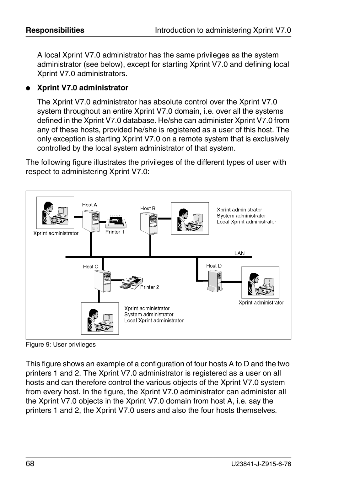 Mackie manual Responsibilities, Xprint V7.0 administrator 