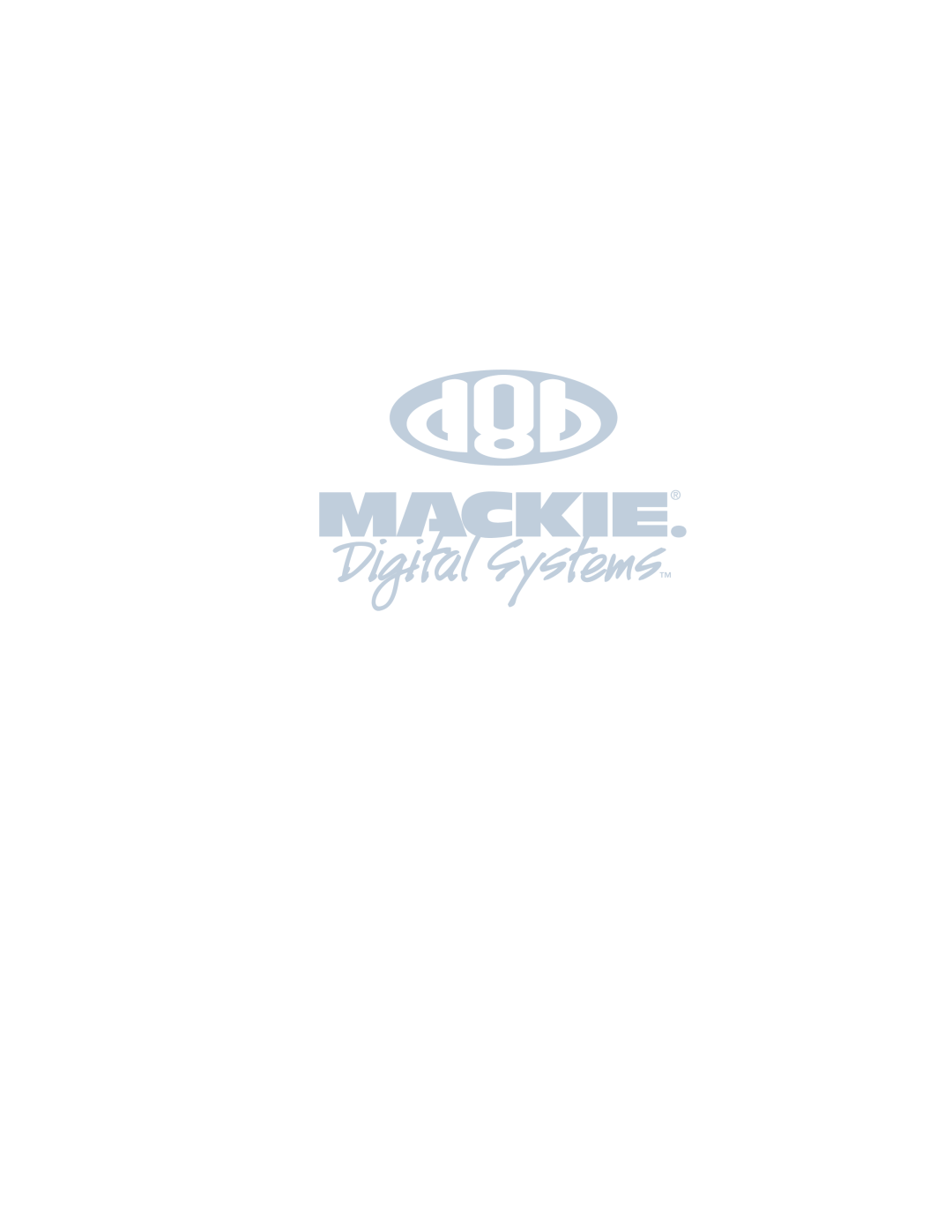 Mackie Version 3.0 owner manual D8B Manual Preface 