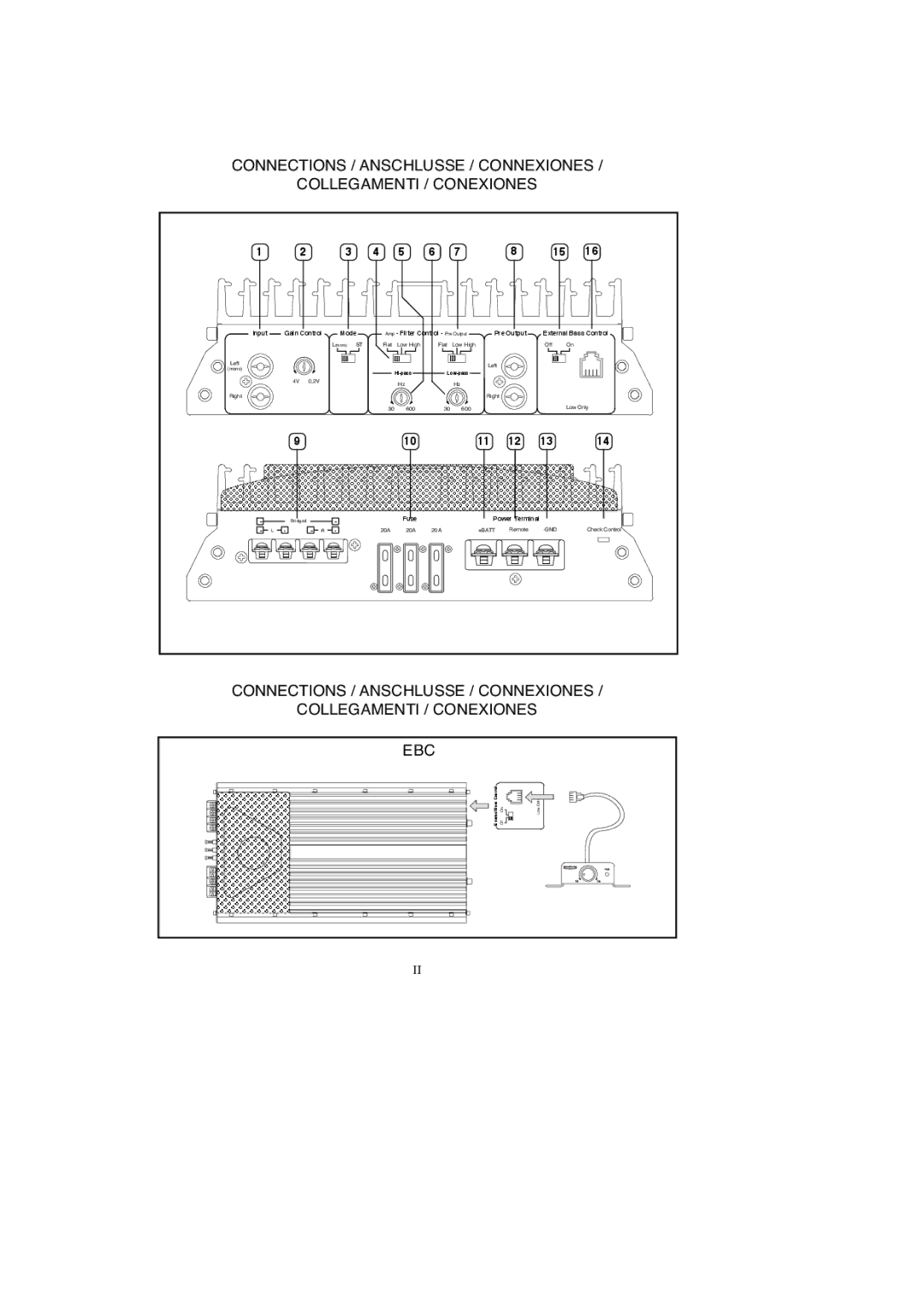 Macrom 2.100x owner manual Fuse Power Terminal 