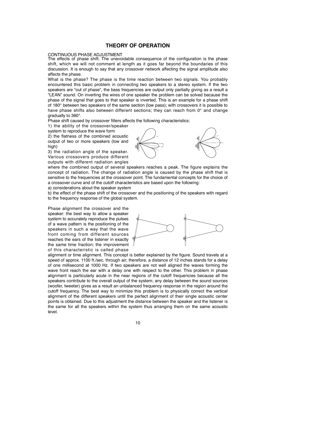 Macrom 45.40 owner manual Theory of Operation, Continuous Phase Adjustment 