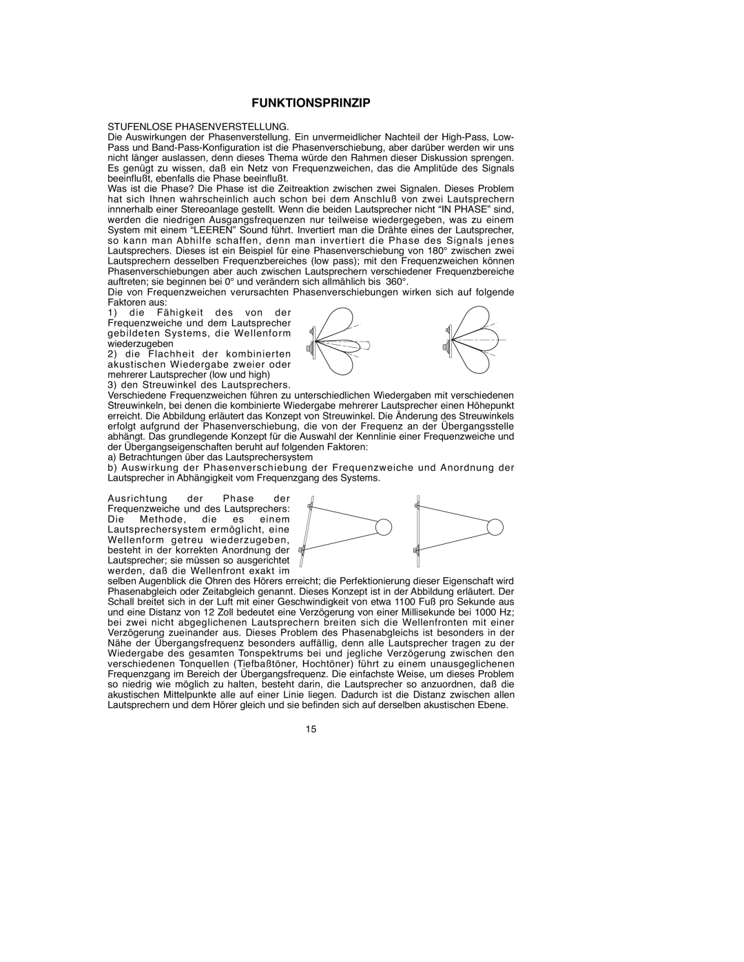 Macrom 45.40 owner manual Funktionsprinzip, Stufenlose Phasenverstellung 