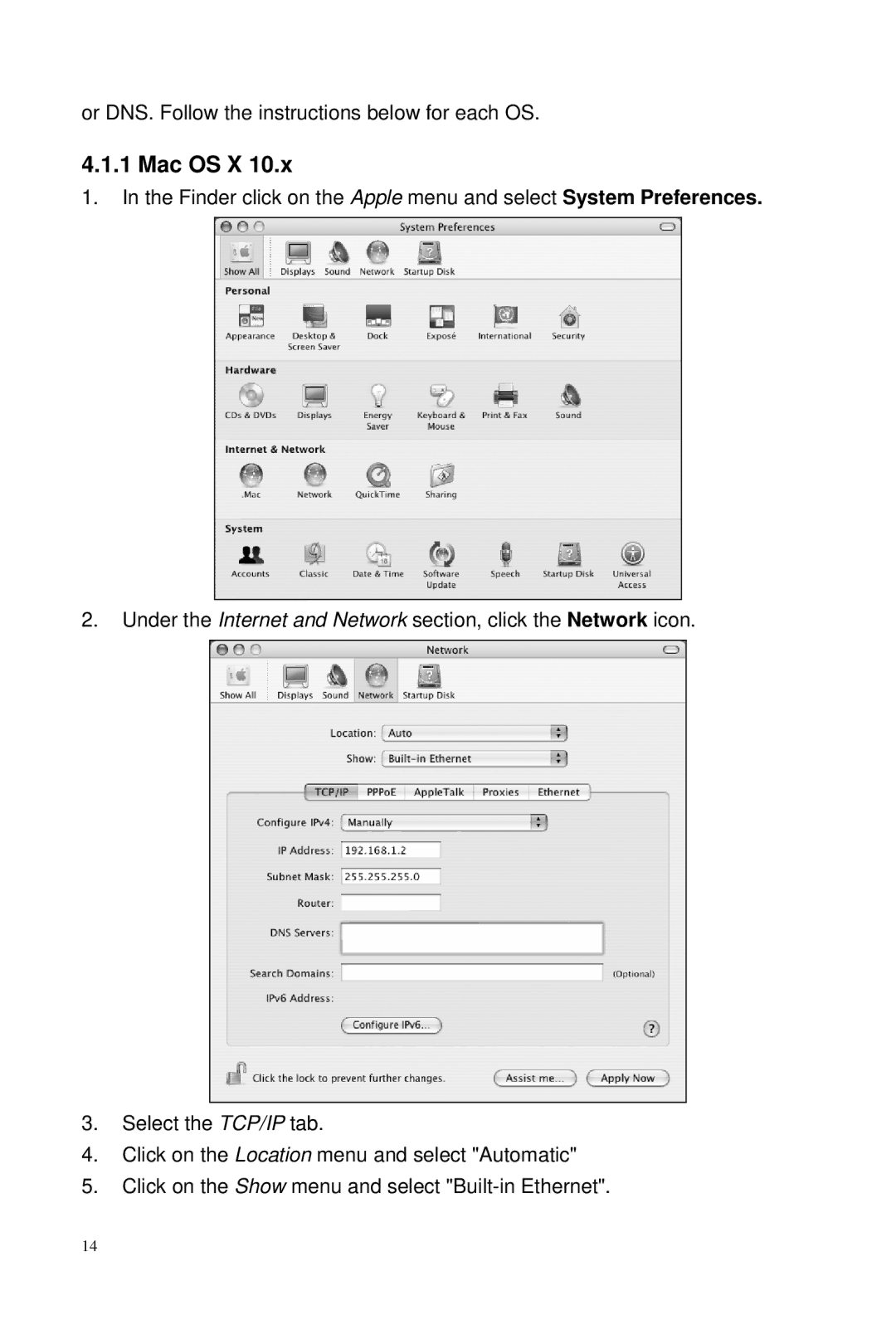 Macsense Connectivity AeroPad Mini user manual Mac OS X 