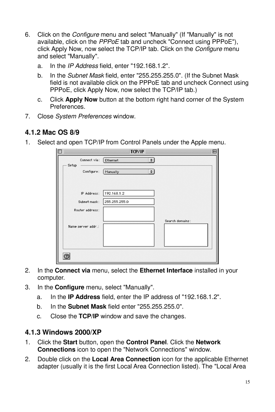 Macsense Connectivity AeroPad Mini user manual Mac OS 8/9 