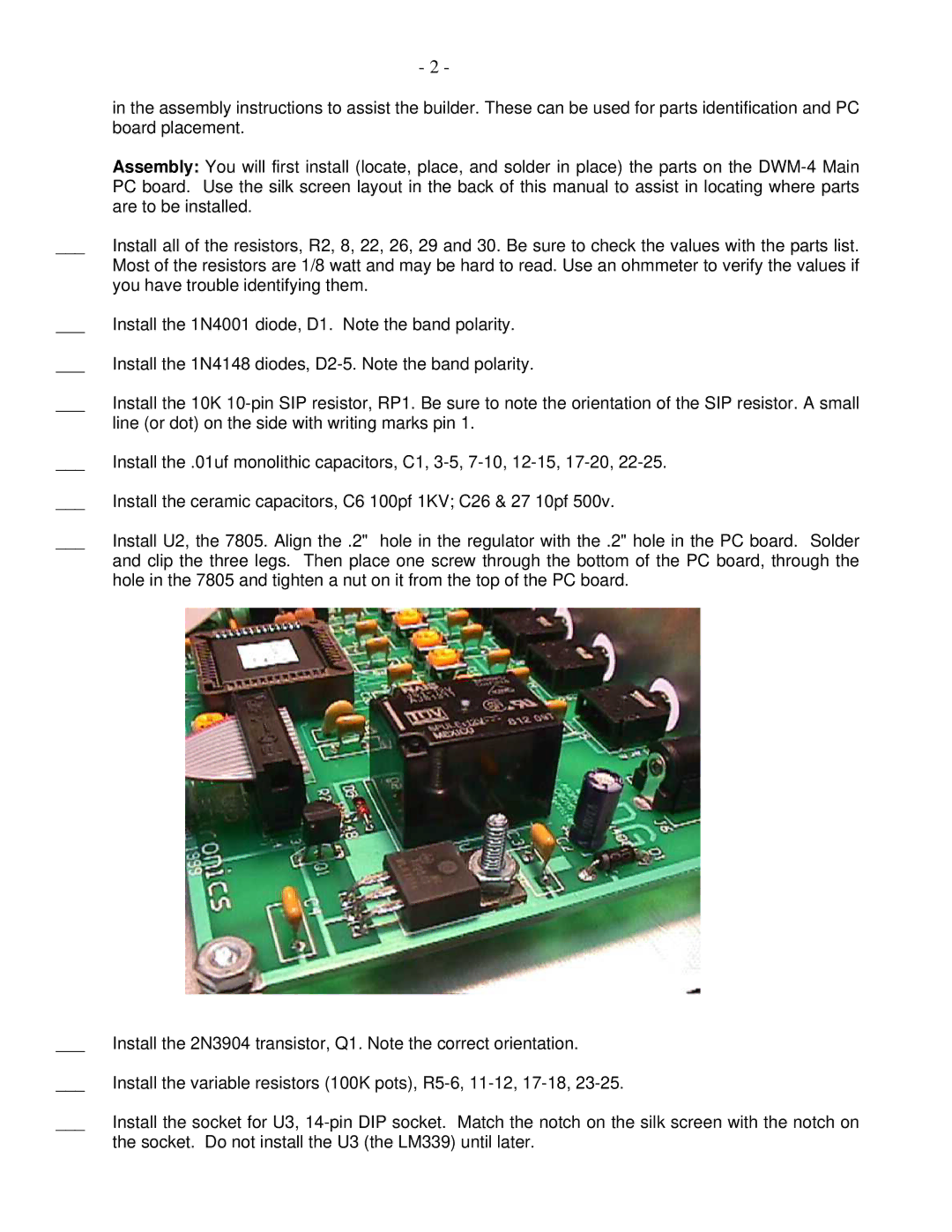 Macsense Connectivity DWM-4 manual Board placement 