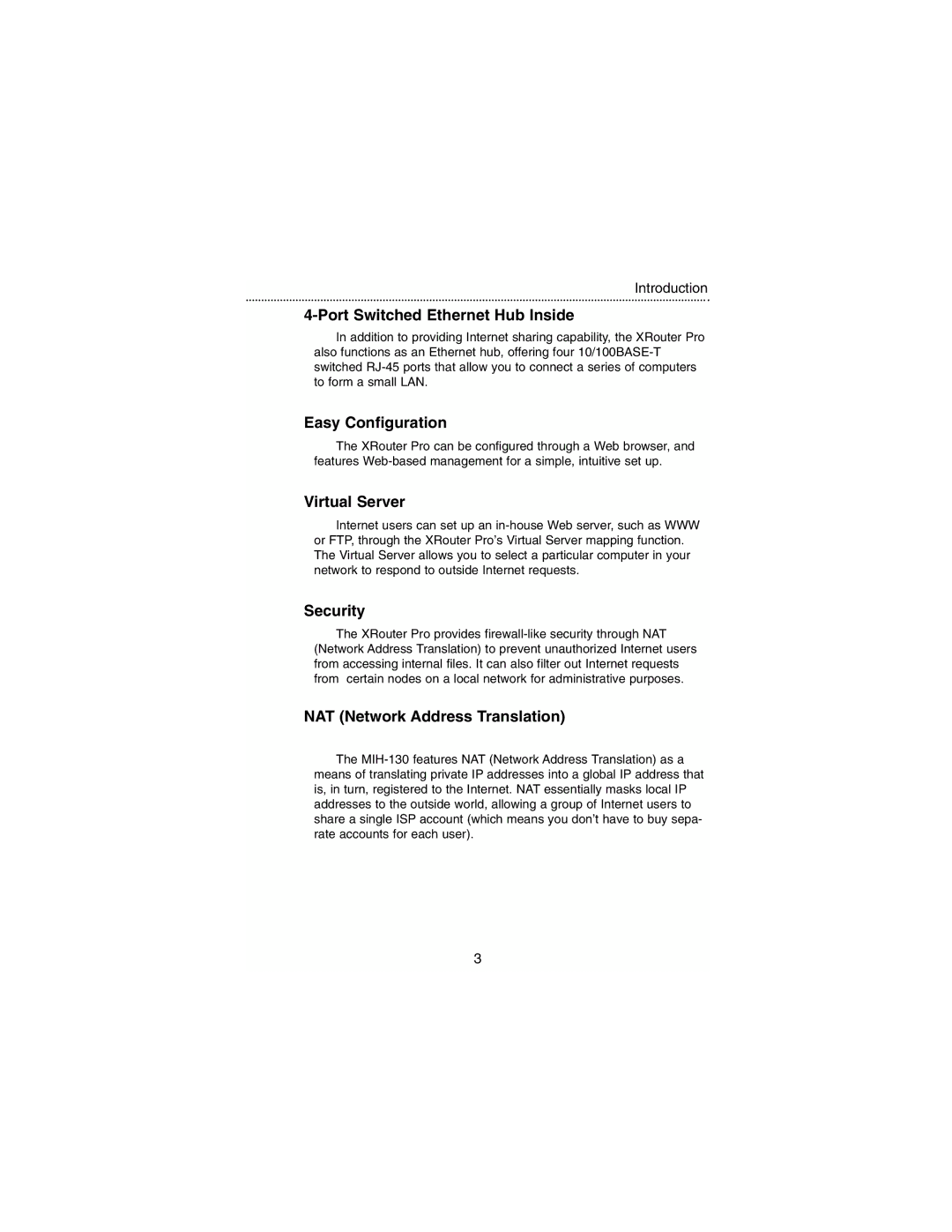 Macsense Connectivity MIH-130 user manual Port Switched Ethernet Hub Inside 