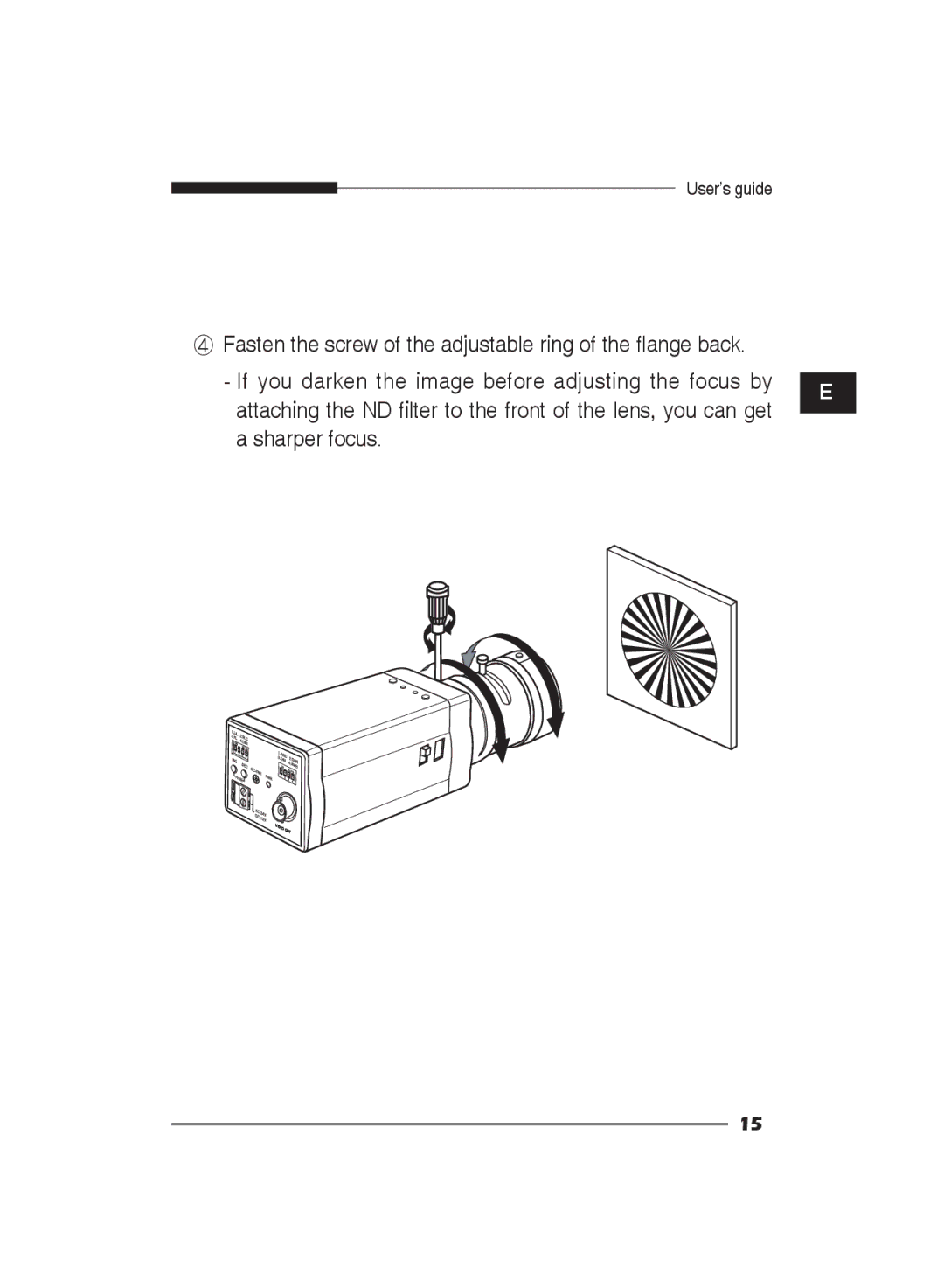 Macsense Connectivity SCC-B2311P, SCC-B2011P, SCC-B2310 ④ Fasten the screw of the adjustable ring of the flange back 