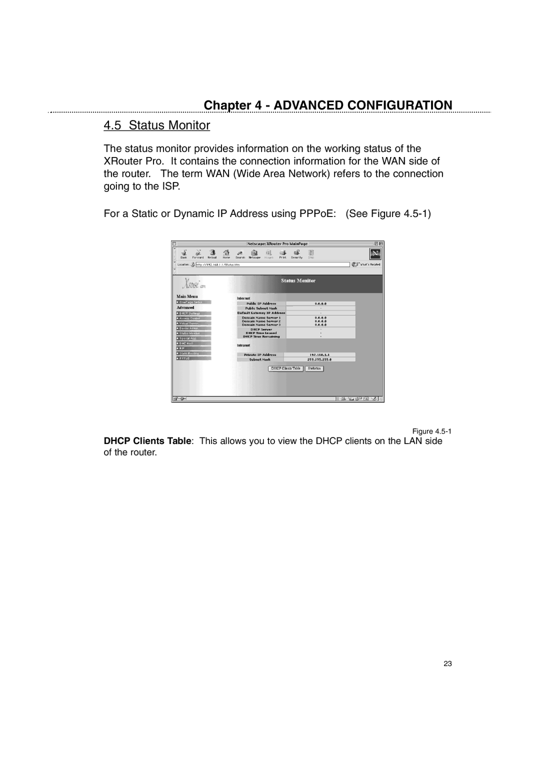 Macsense Connectivity XRouter Pro user manual Status Monitor 