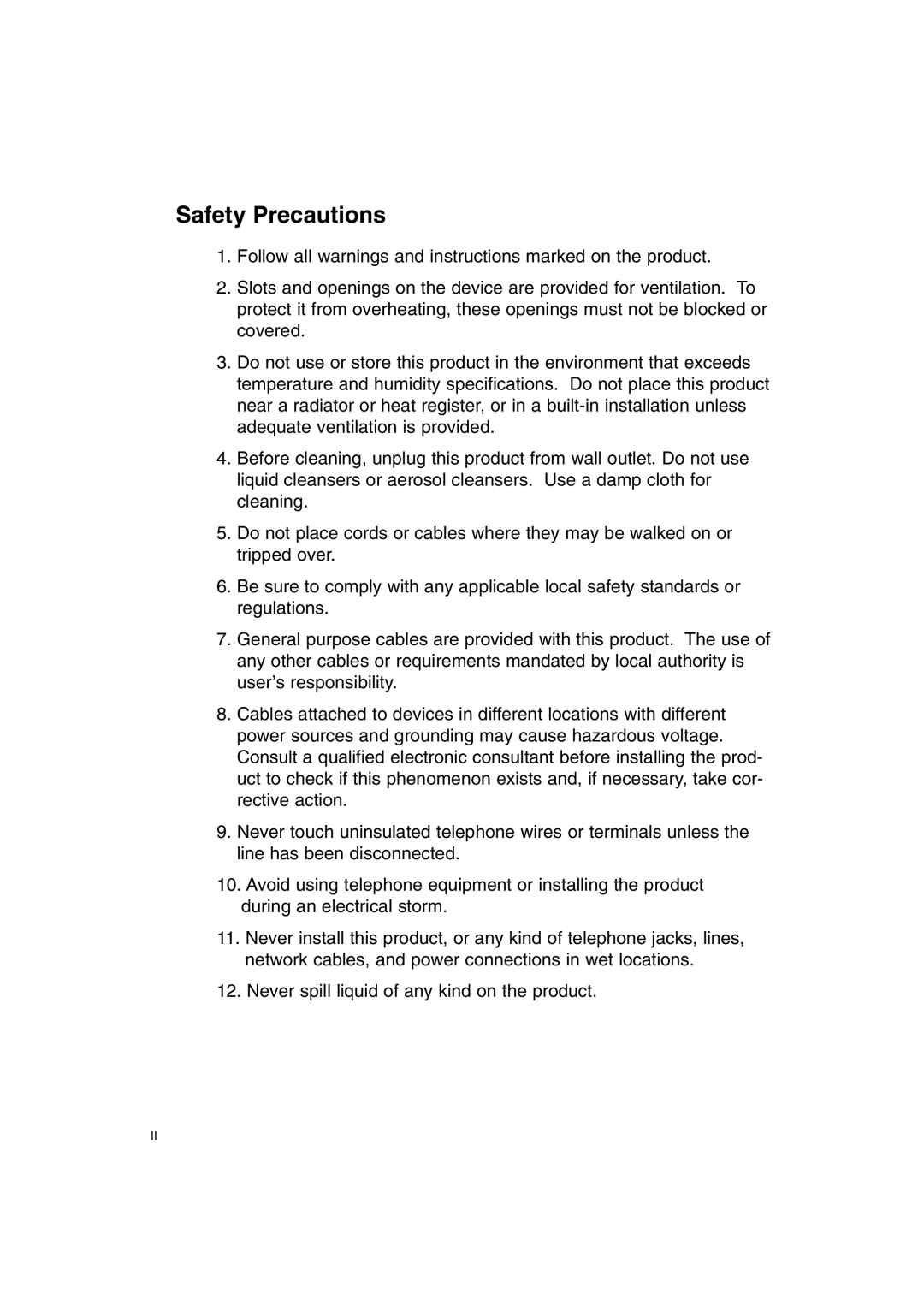 Macsense Connectivity XRouter Pro user manual Safety Precautions 