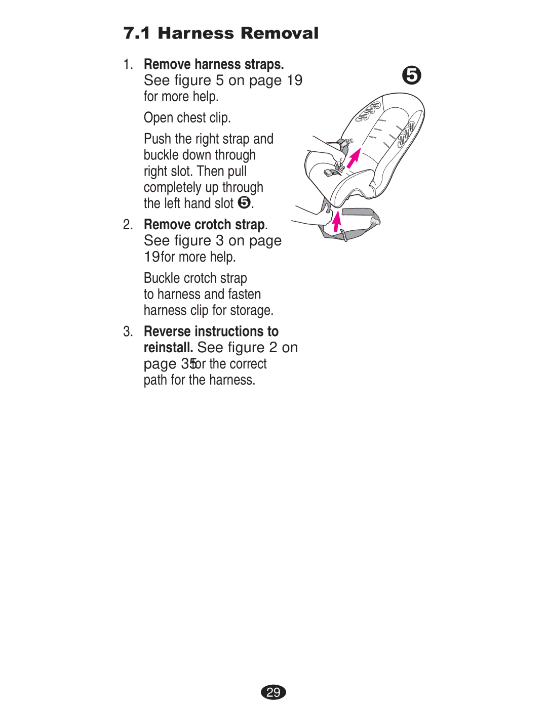 Mad Catz ISPB024CB owner manual Harness Removal, Remove harness straps, For more help Open chest clip 