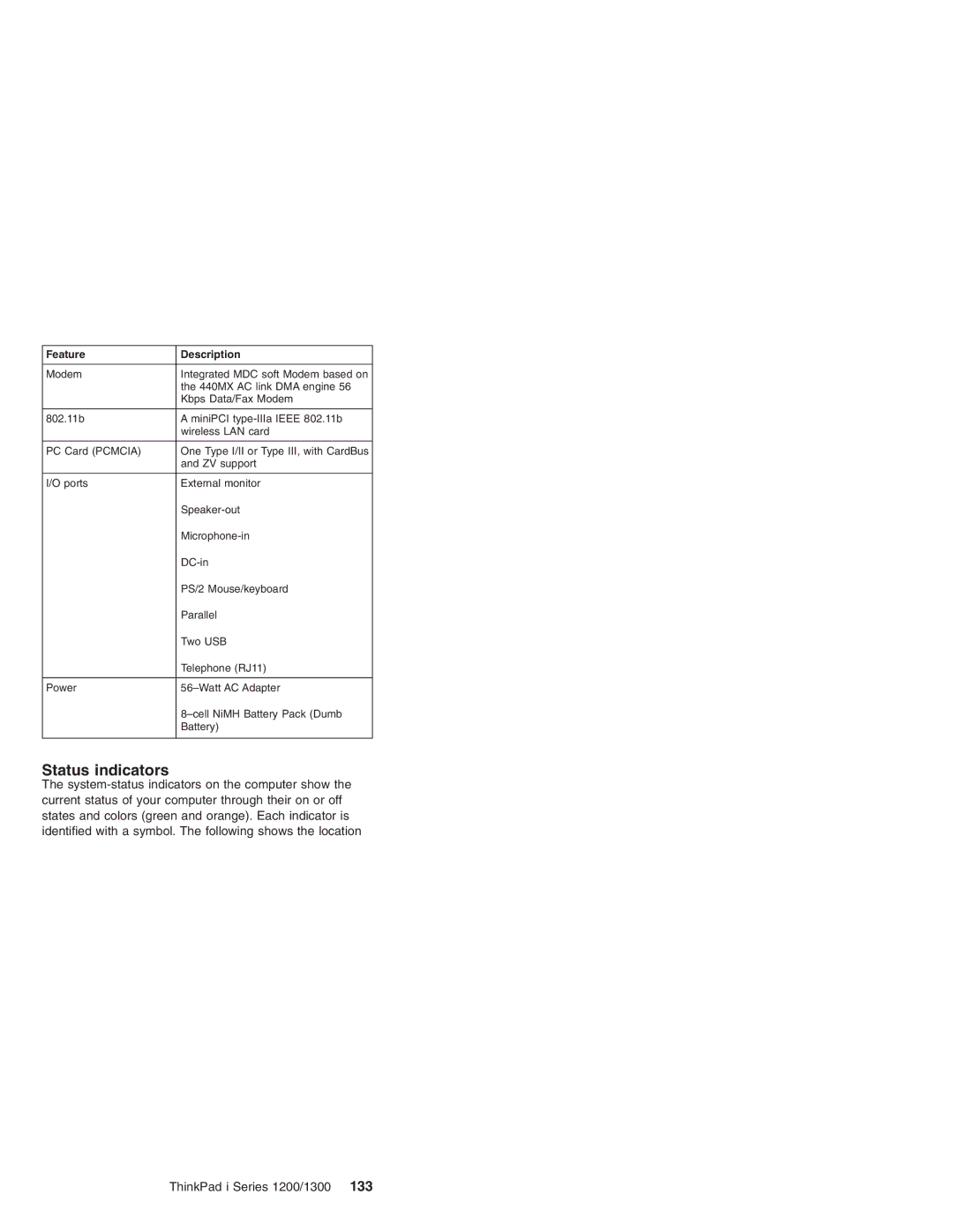 Madge Networks 1200, 1300 manual Status indicators 