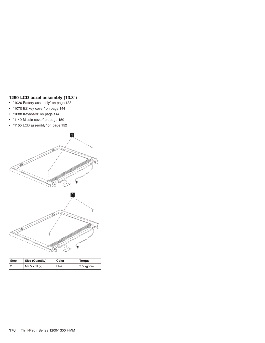 Madge Networks 1300, 1200 manual LCD bezel assembly 13.3″ 