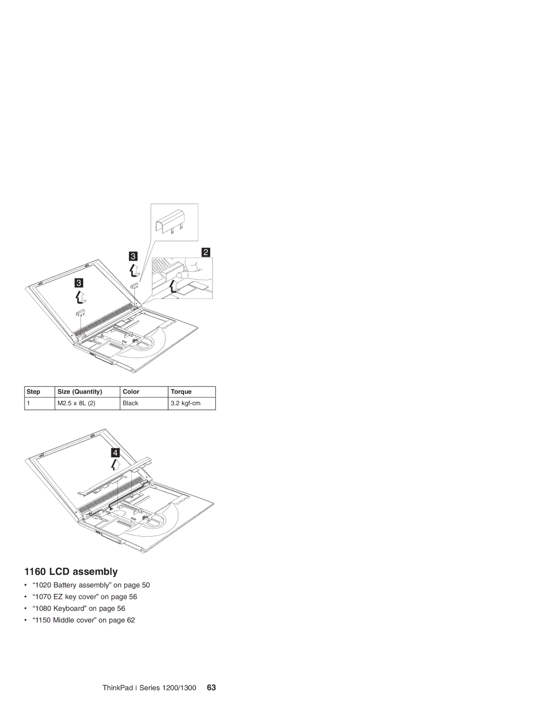 Madge Networks 1200, 1300 manual LCD assembly 