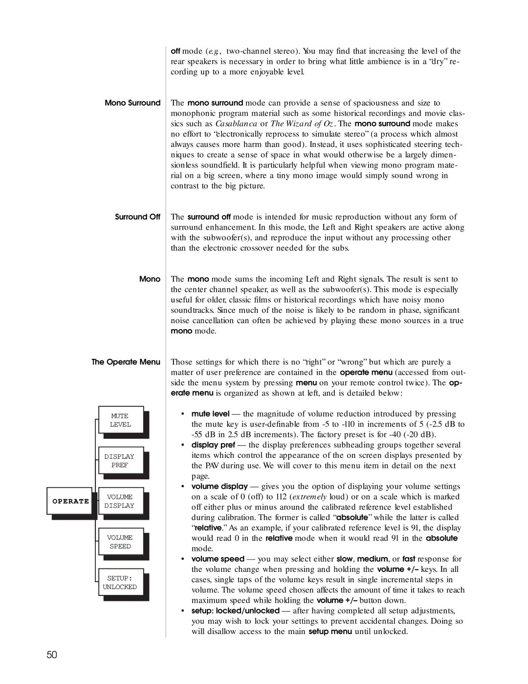 Madrigal Imaging Audio/Video Preamplifier manual Operate 