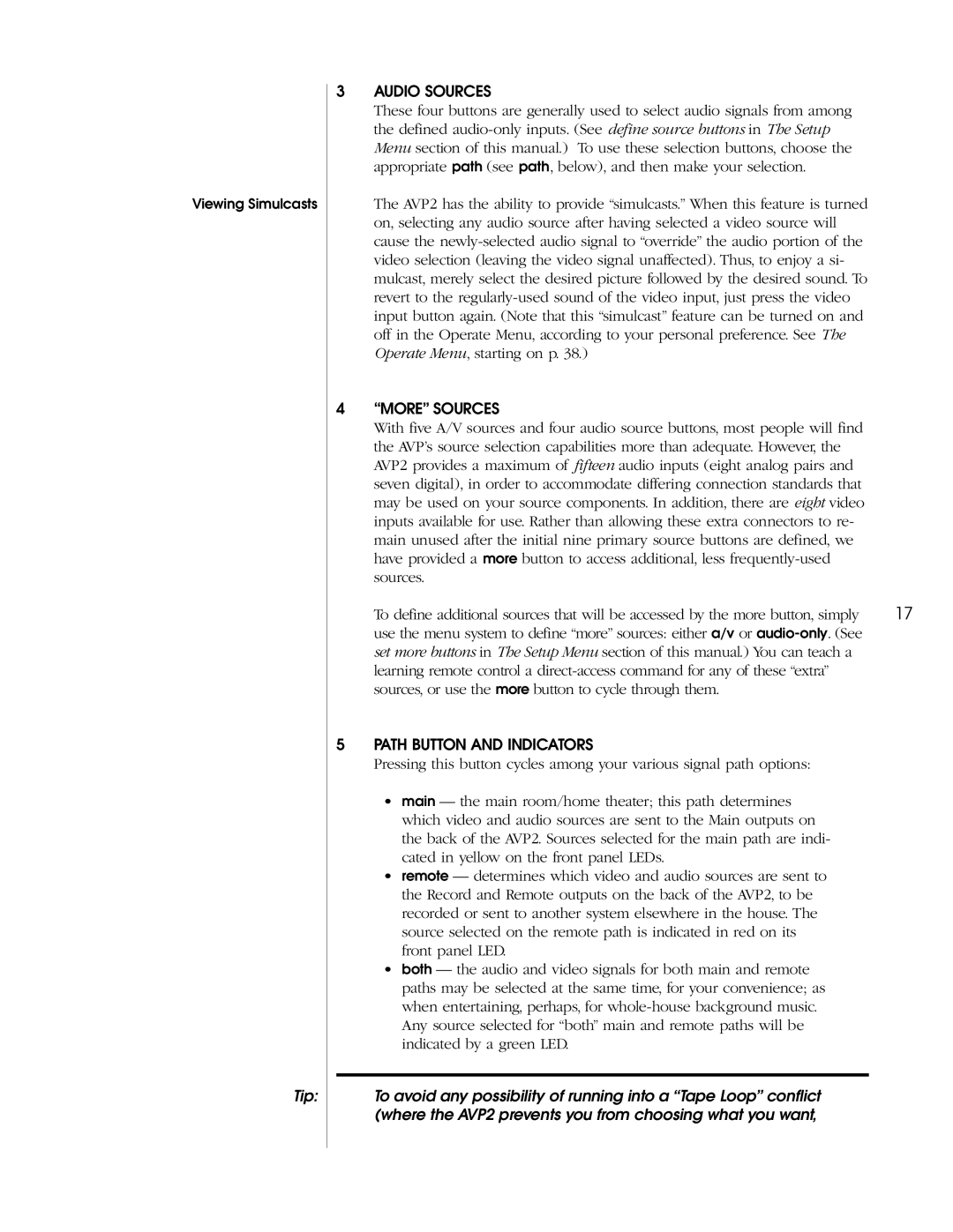 Madrigal Imaging AVP2 owner manual Tip 