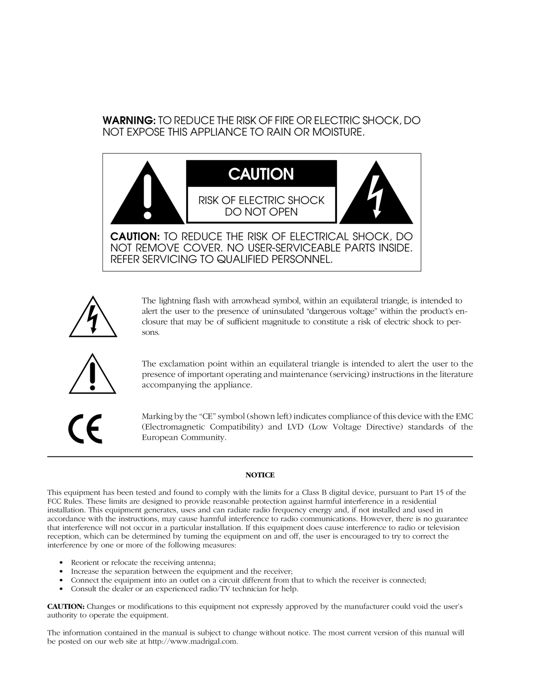 Madrigal Imaging AVP2 owner manual 