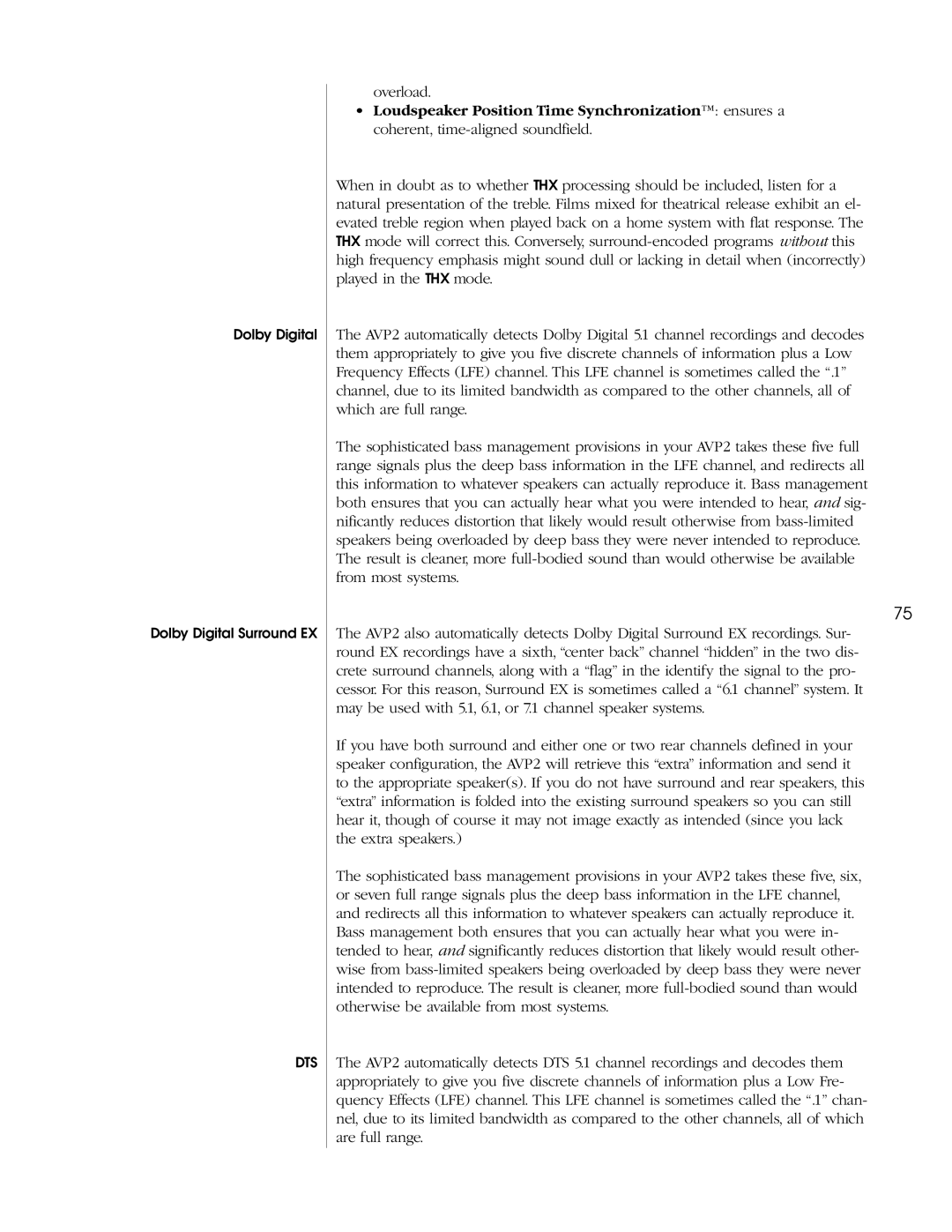 Madrigal Imaging AVP2 owner manual Overload 