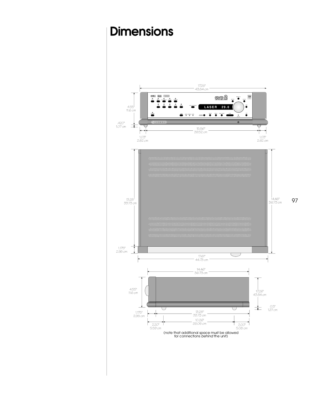 Madrigal Imaging AVP2 owner manual Dimensions, 17.26 