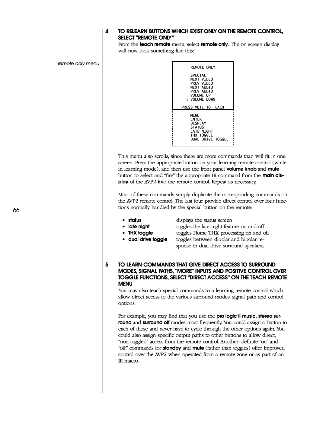 Madrigal Imaging AVP2 owner manual displays the status screen 