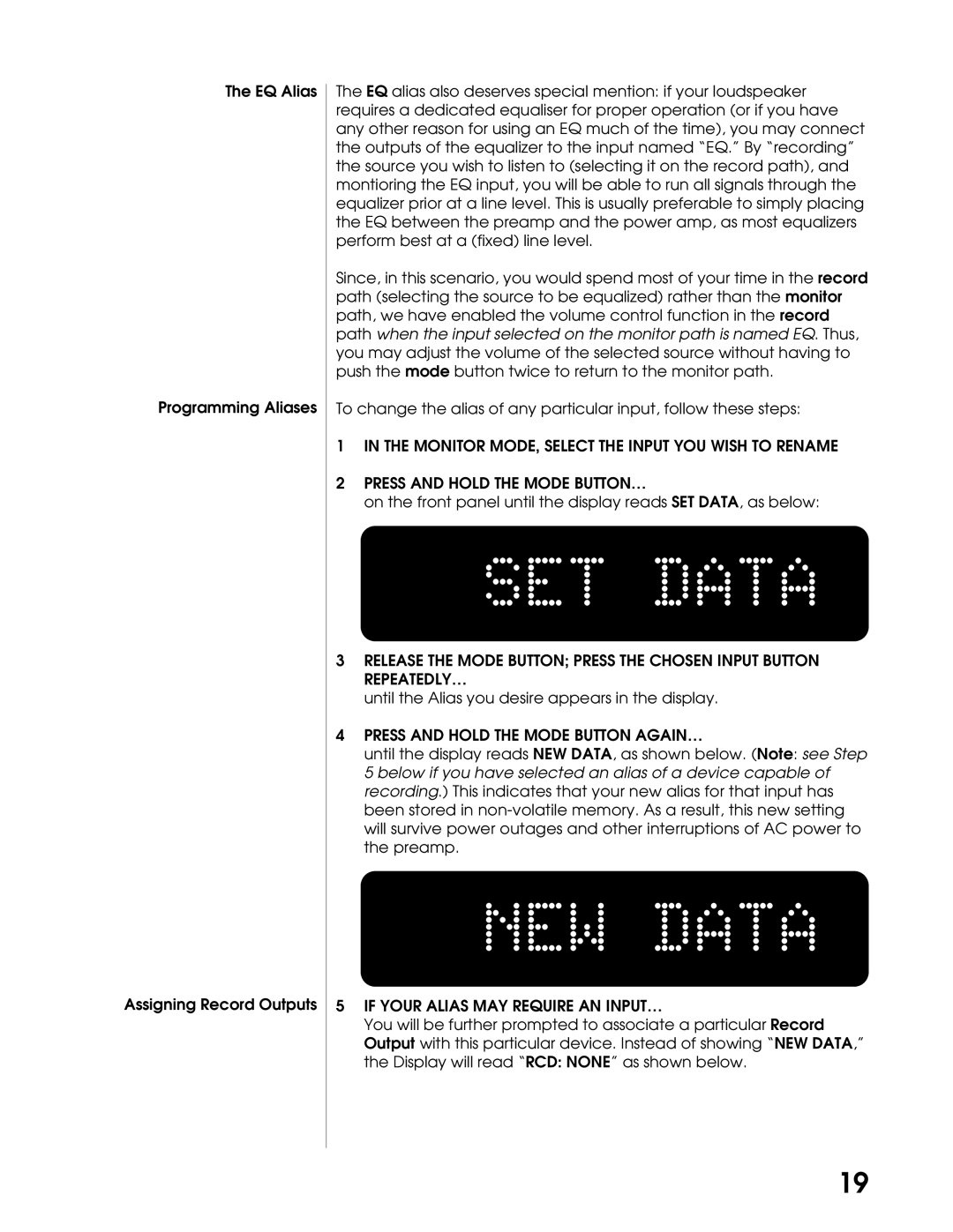 Madrigal Imaging N38 manual Press and Hold the Mode Button AGAIN…, If Your Alias MAY Require AN INPUT… 