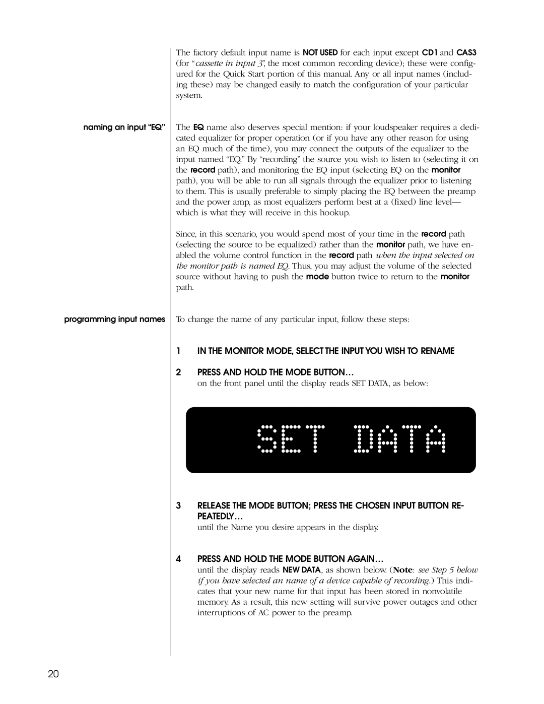 Madrigal Imaging N380S owner manual Until the Name you desire appears in the display 