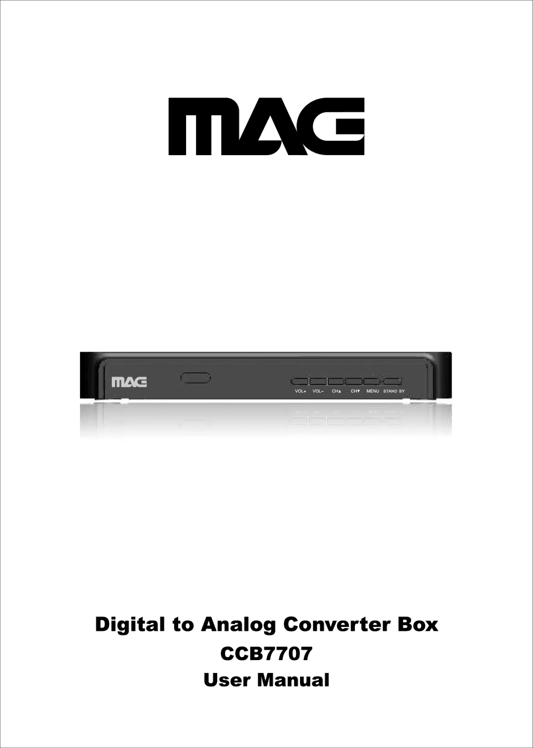 Mag Digital CCB7707 manual 