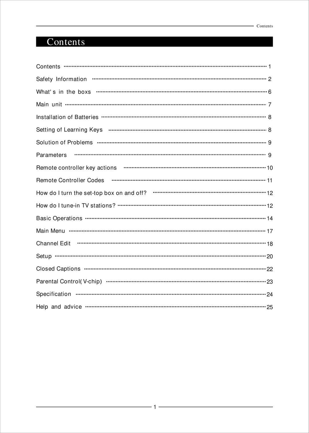 Mag Digital CCB7707 manual Contents 