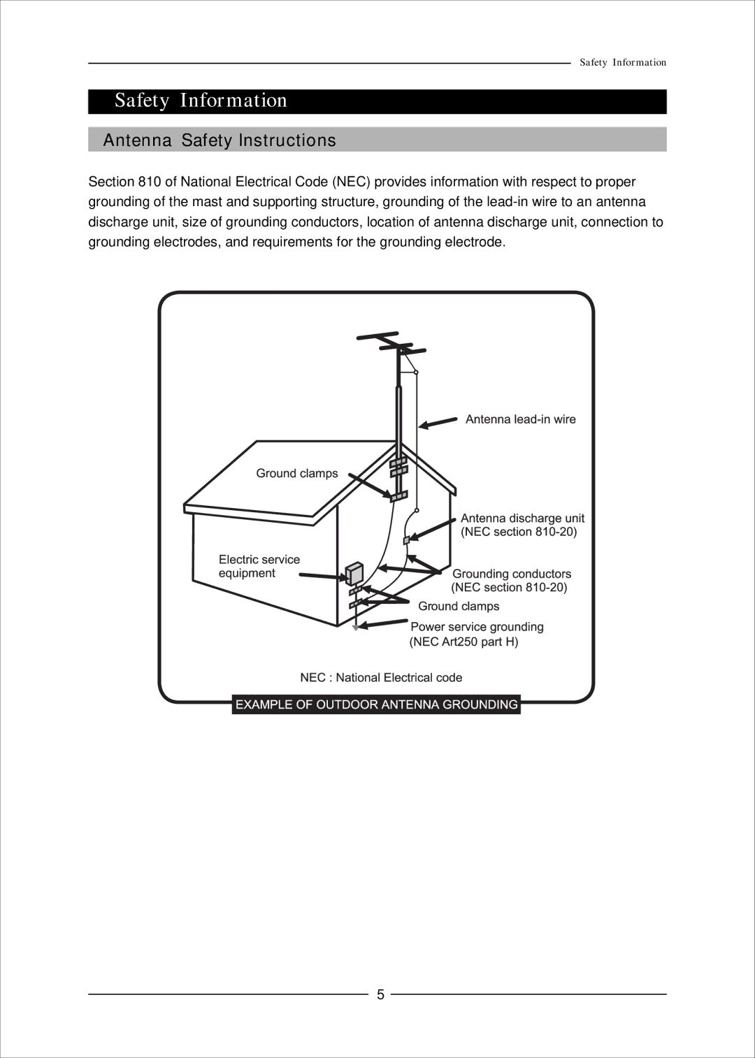 Mag Digital CCB7707 manual Antenna Safety Instructions 