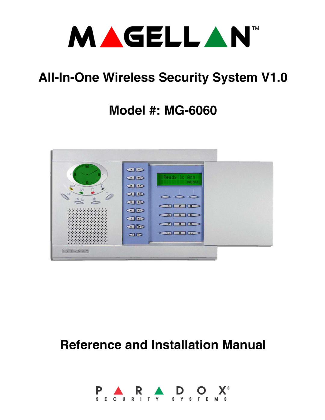 Magellan MG-6060 installation manual 