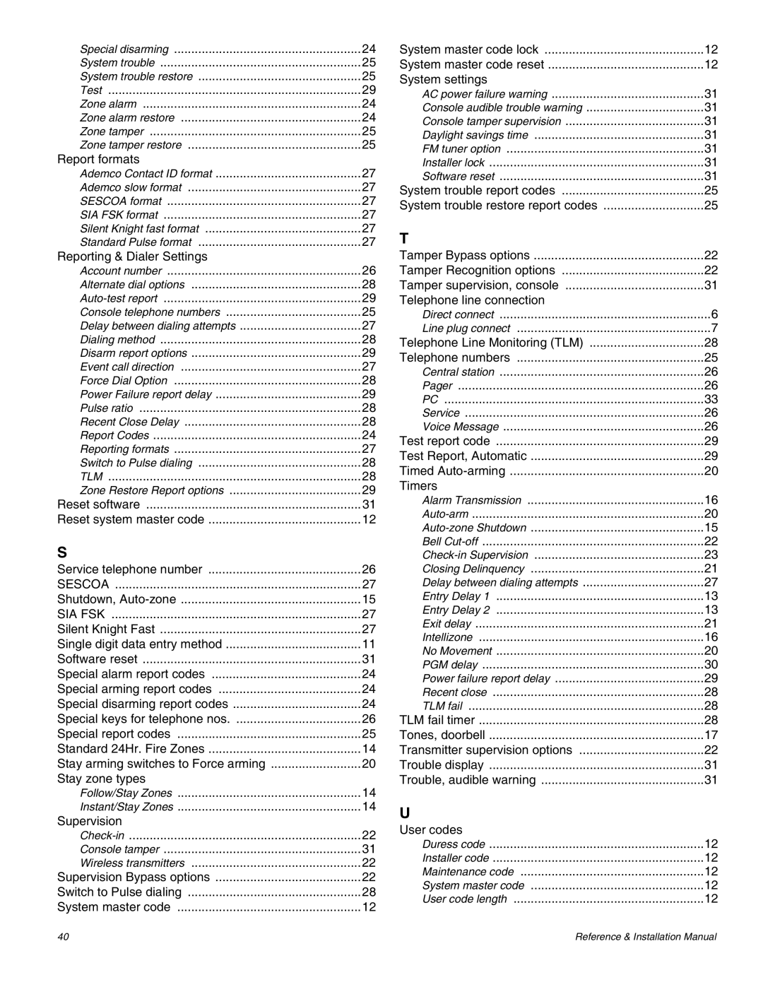 Magellan MG-6060 Shutdown, Auto-zone, Telephone numbers, Test report code Test Report, Automatic Timed Auto-arming 