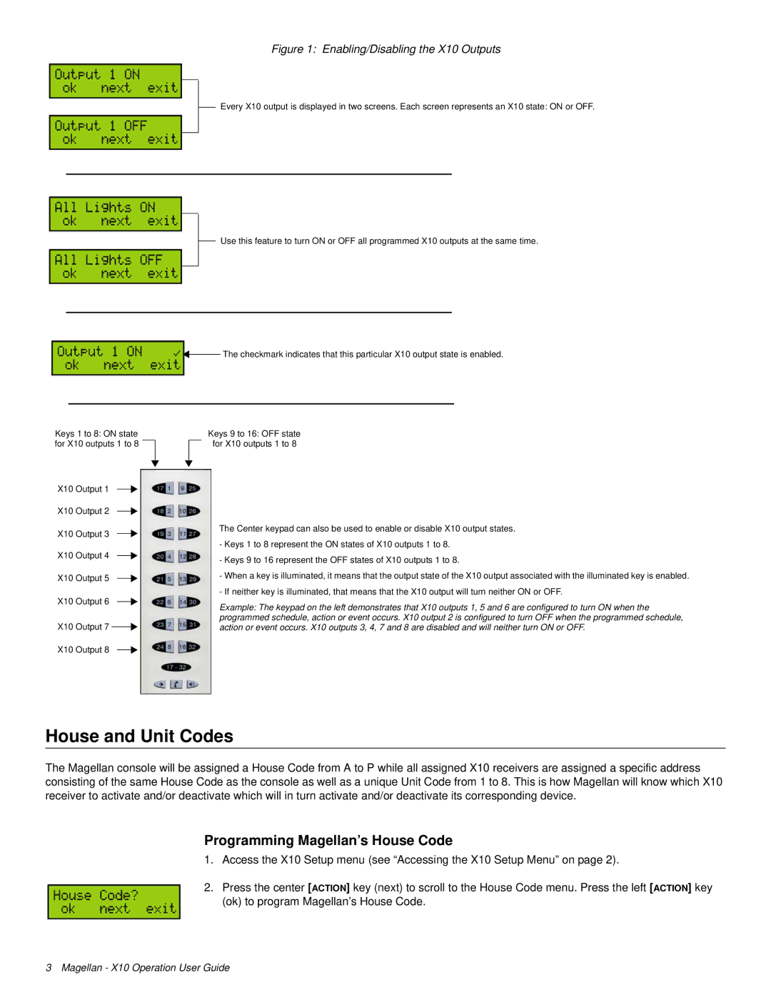 Magellan MG-6160 manual House and Unit Codes, Programming Magellan’s House Code 