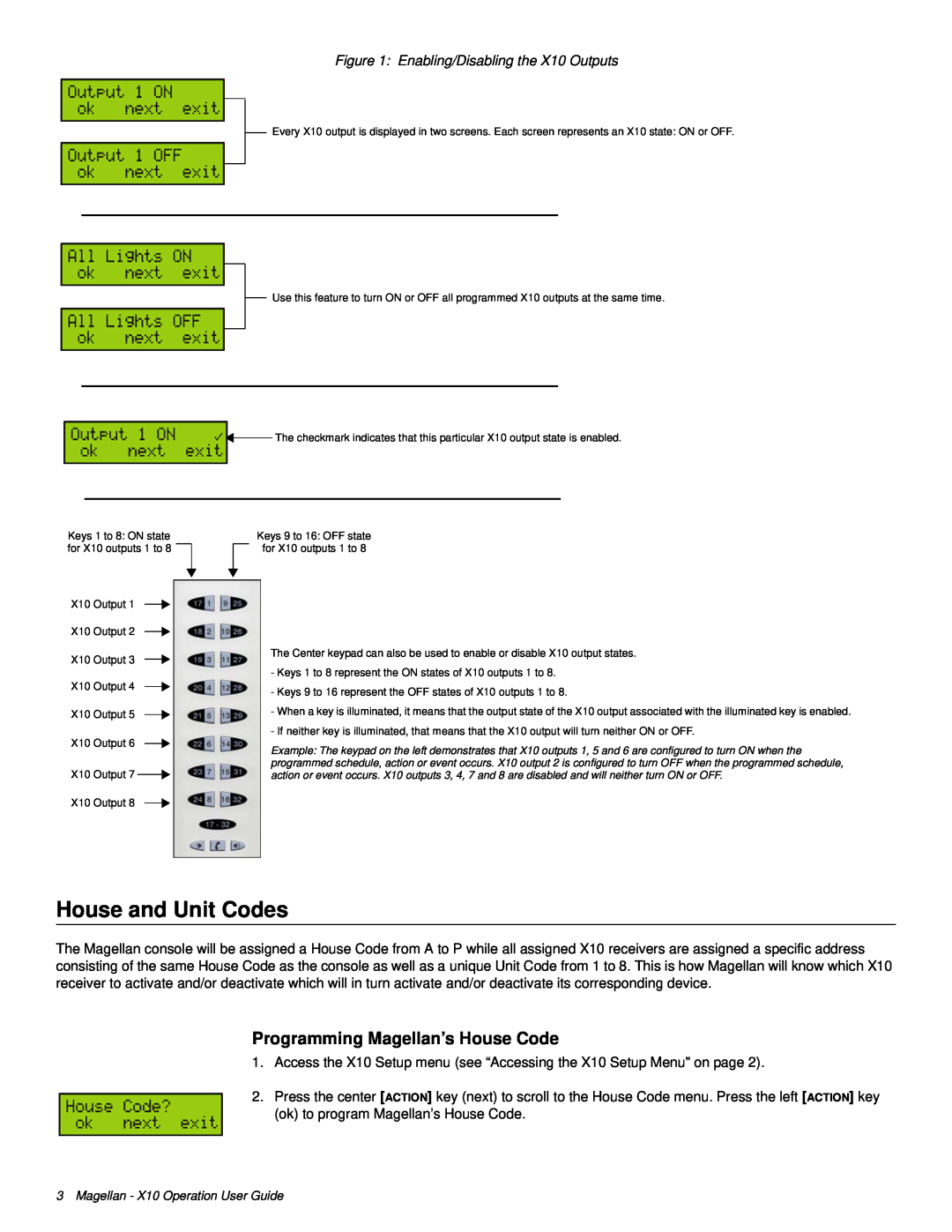 Magellan MG-6160 manual House and Unit Codes, Programming Magellan’s House Code 