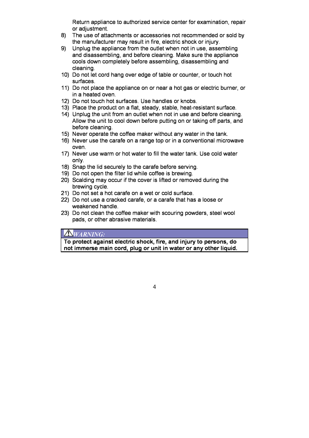 Magic Chef EWCM11TS12 operating instructions Do not touch hot surfaces. Use handles or knobs 