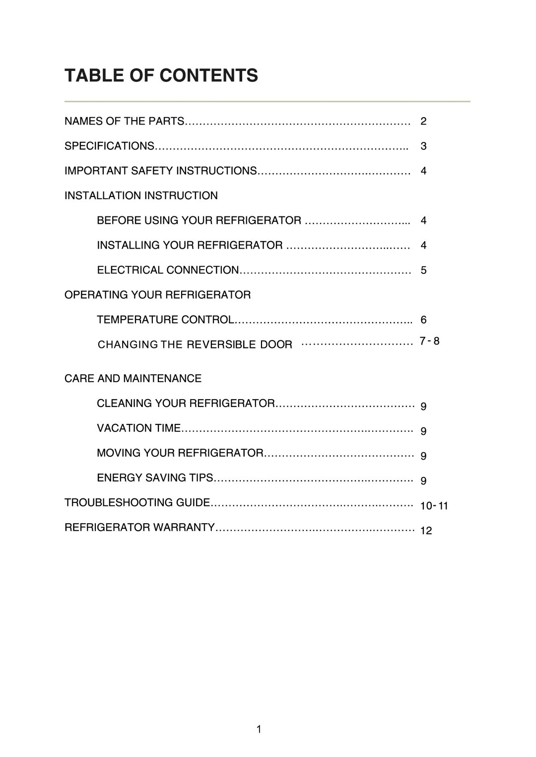 Magic Chef MCAR240B manual 