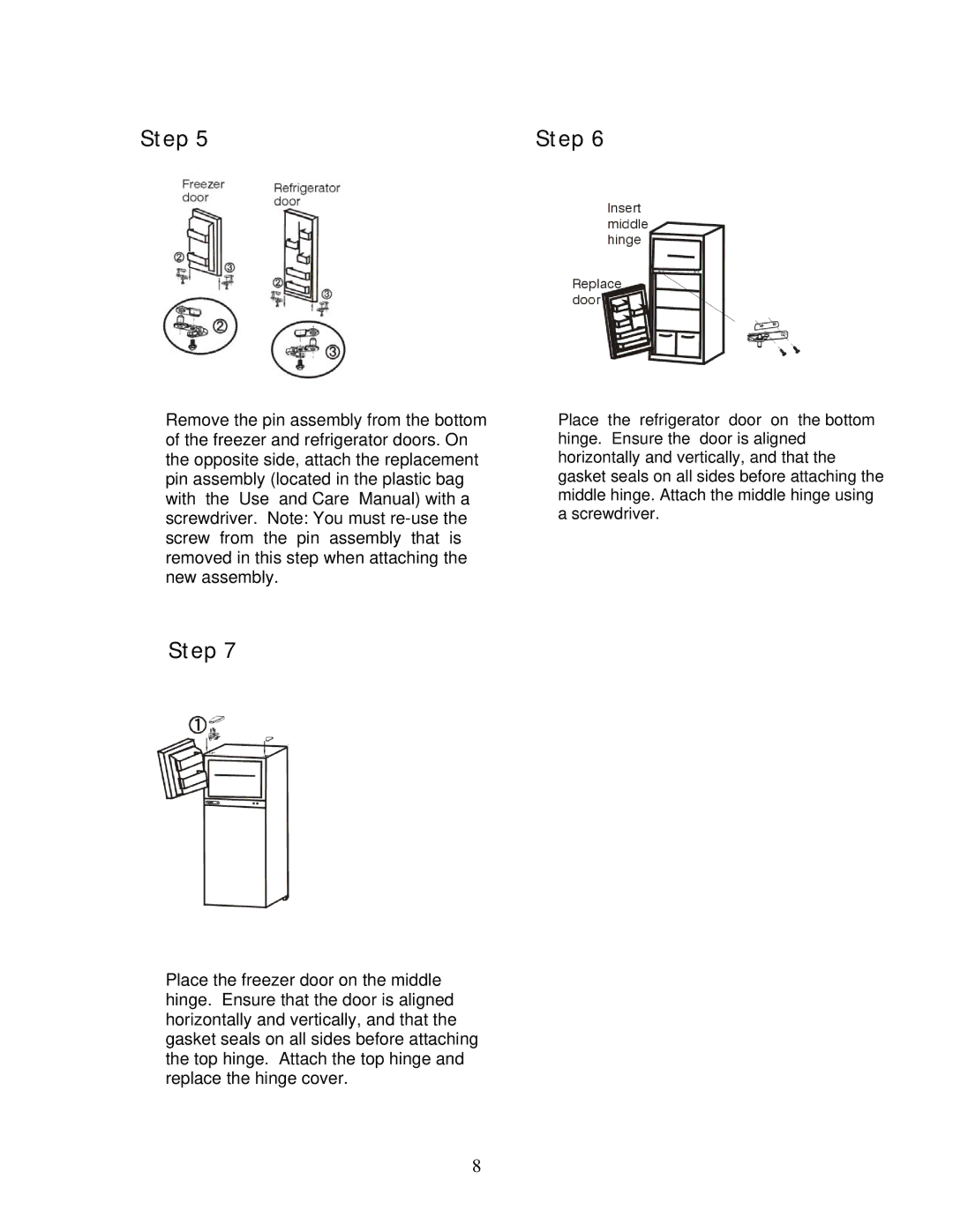 Magic Chef MCBR1020W important safety instructions Step 