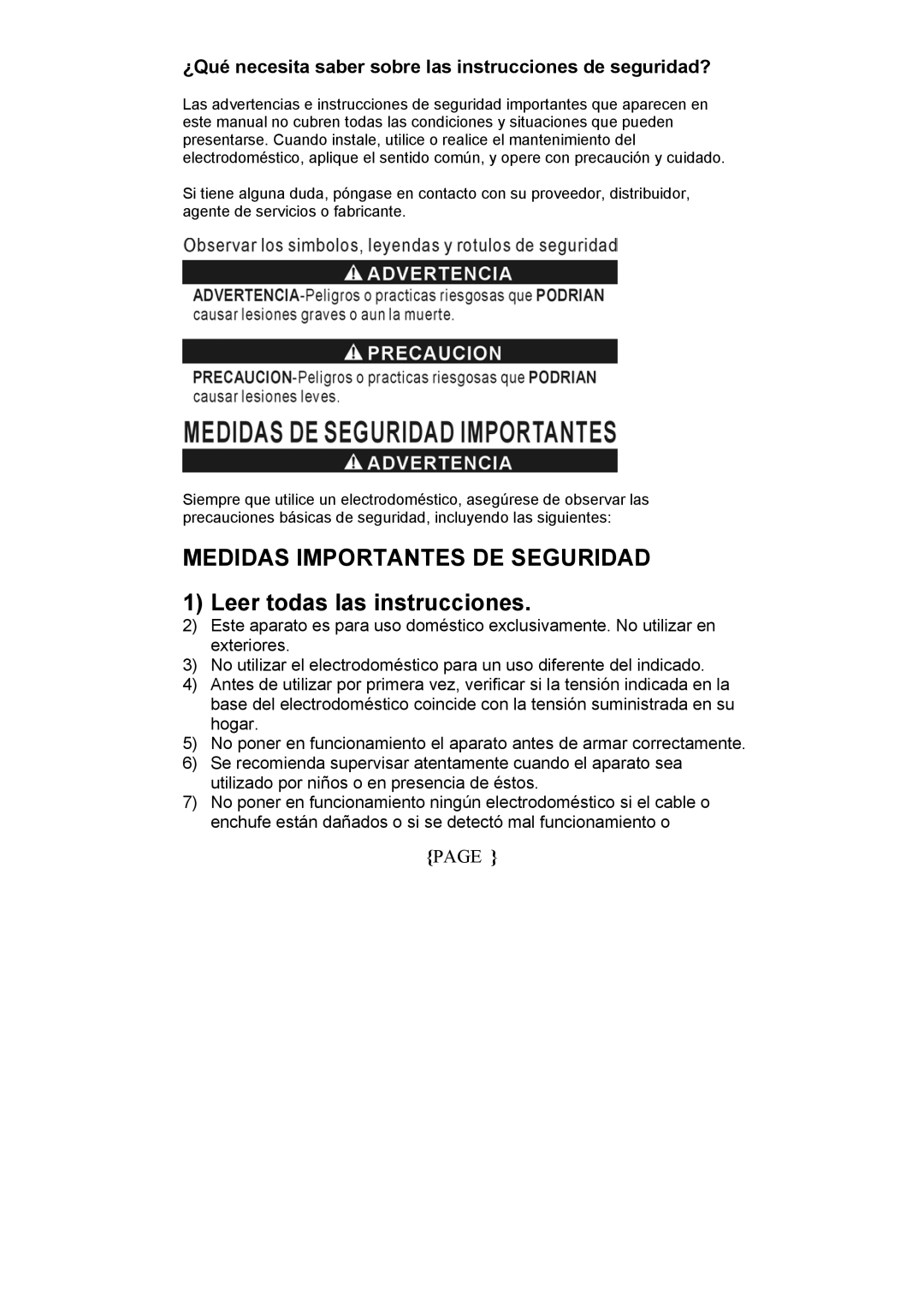 Magic Chef MCCM1NW12, MCCM1NB12 Leer todas las instrucciones, ¿Qué necesita saber sobre las instrucciones de seguridad? 