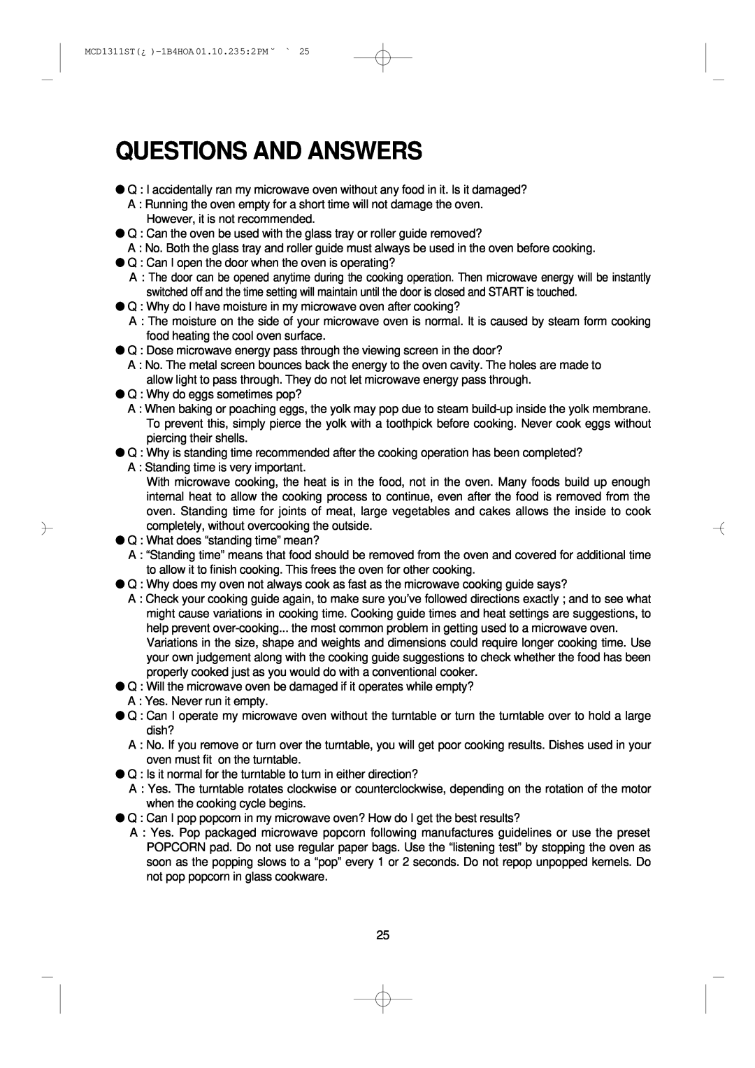 Magic Chef MCD1311ST manual Questions And Answers 