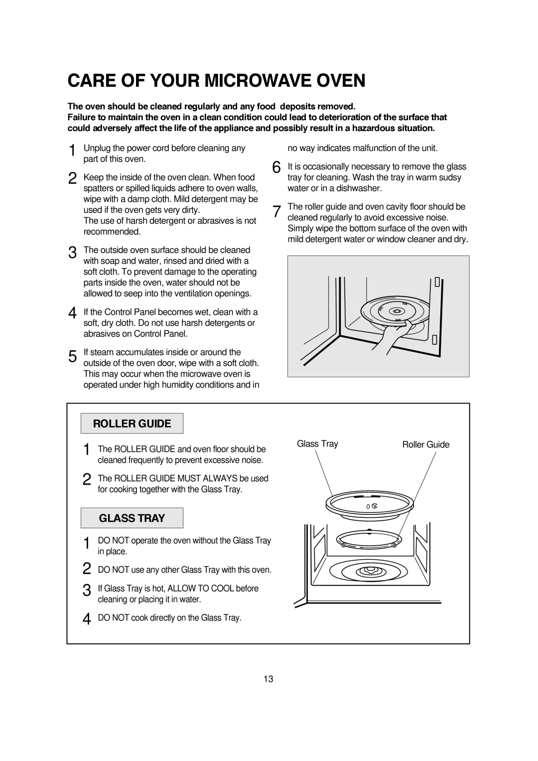 Magic Chef MCM1110ST instruction manual Care of Your Microwave Oven 