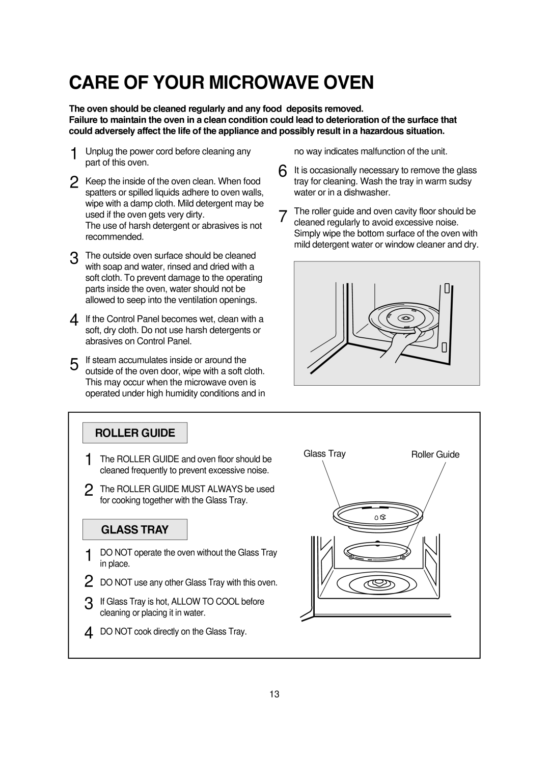 Magic Chef MCM1110STK instruction manual Care of Your Microwave Oven 