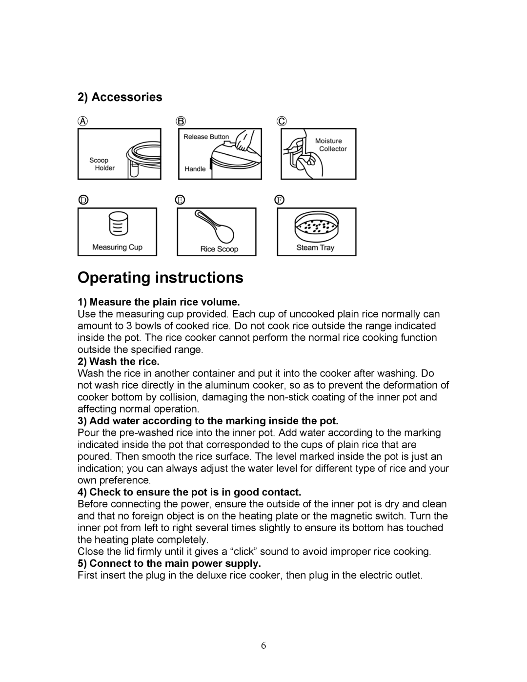 Magic Chef MCRC1W manual Operating instructions 