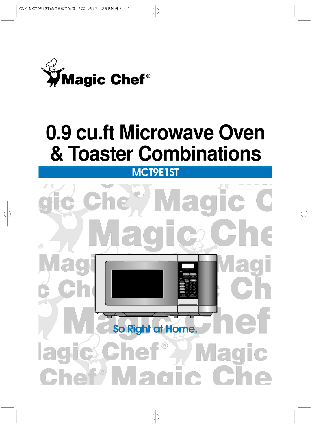 Magic Chef MCT9E1ST manual Cu.ft Microwave Oven & Toaster Combinations 